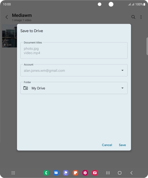 Press the field below 