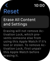 Press Erase All Content and Settings.