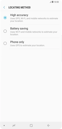 If you select High accuracy, your phone can find your exact position using the GPS satellites, the mobile network and nearby Wi-Fi networks. Satellite-based GPS requires a clear view of the sky.