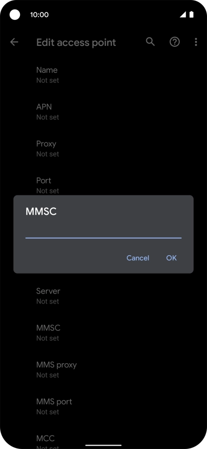Key in http://pxt.vodafone.net.au/pxtsend and press OK.