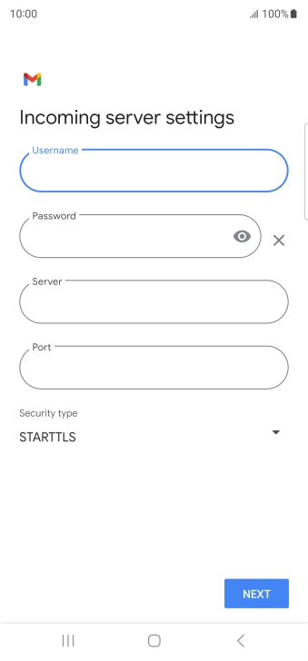 Press the field below 