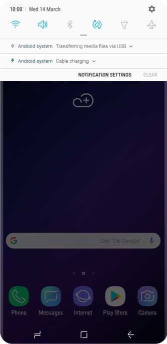 Press the connection icon.