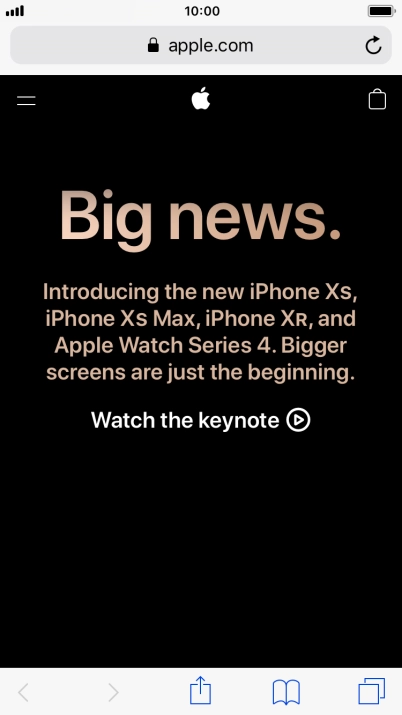 Press the screen a little harder until the content of the message is opened in the relevant application.