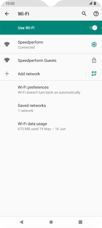 Press the Home key to return to the home screen.