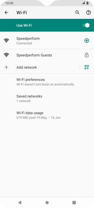 Press the Home key to return to the home screen.