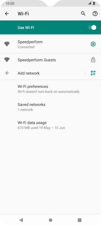 Press the Home key to return to the home screen.