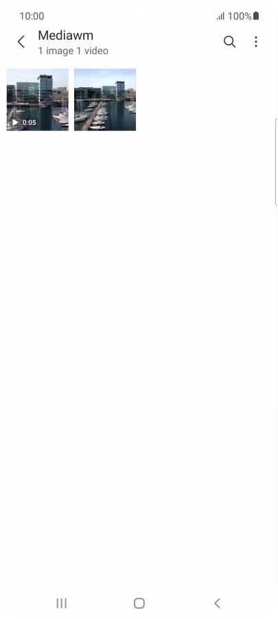 Press and hold any picture or video clip.