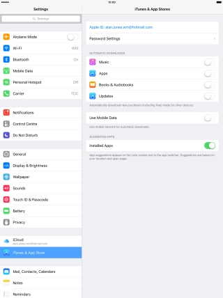 Press the Home key to return to the home screen.
