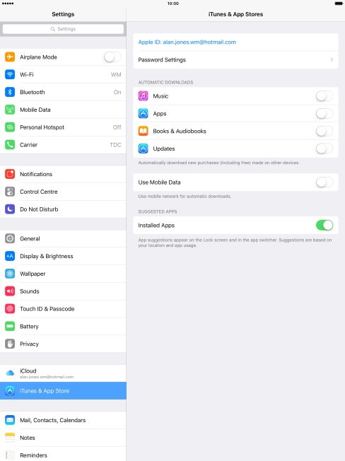 Press the Home key to return to the home screen.