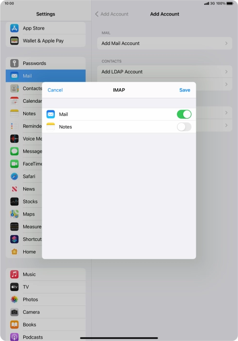 Press Save. Your email account has now been set up. To select more settings for incoming and outgoing server, proceed with the following steps.