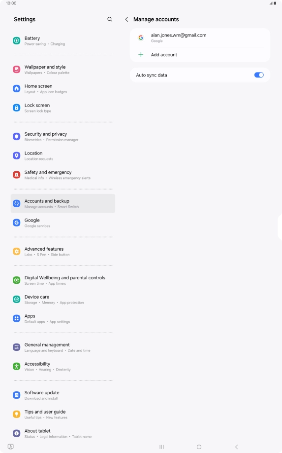 Press the Home key to return to the home screen.