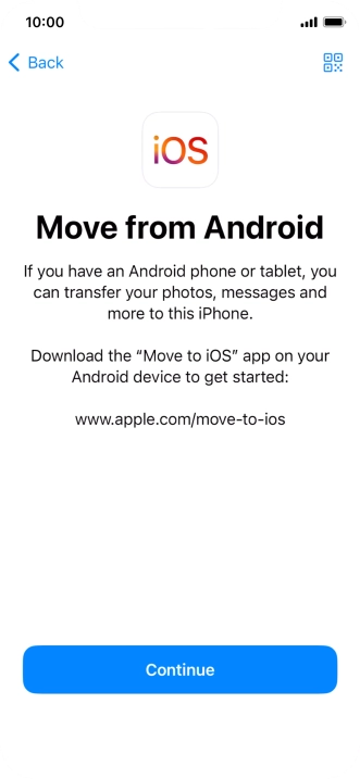 To transfer content to your phone, you need to install the app 