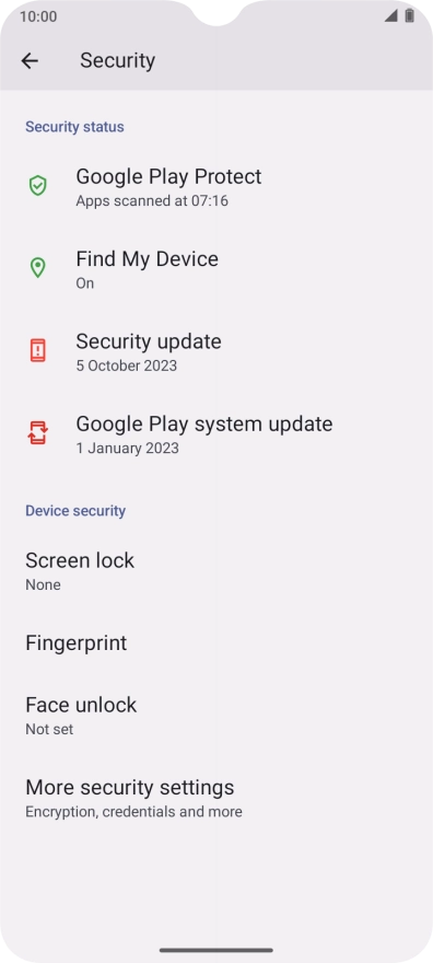Slide your finger upwards starting from the bottom of the screen to return to the home screen.