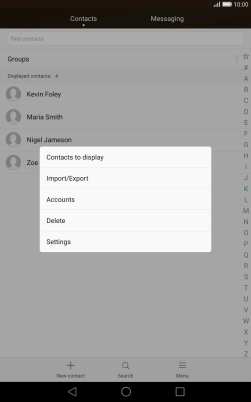 Press Import/Export.