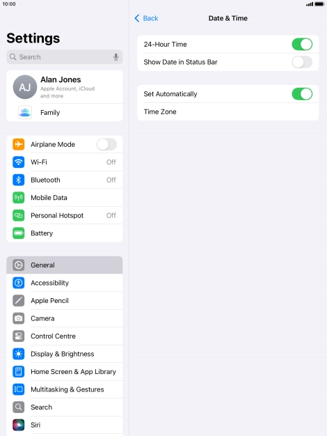 Press the Home key to return to the home screen.