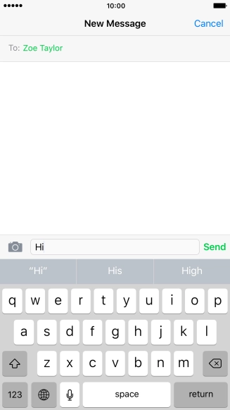 Press the camera icon.