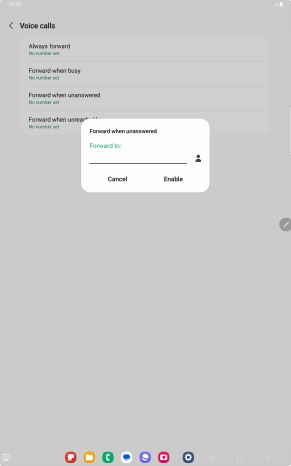 Key in +61414121121 and press Enable.