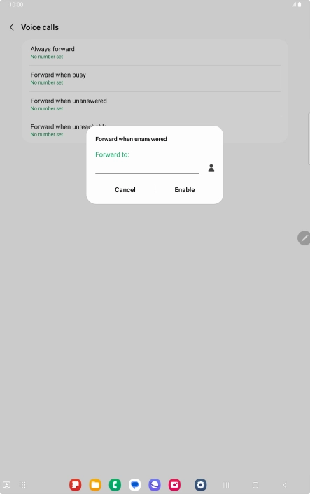 Key in +61414121121 and press Enable.