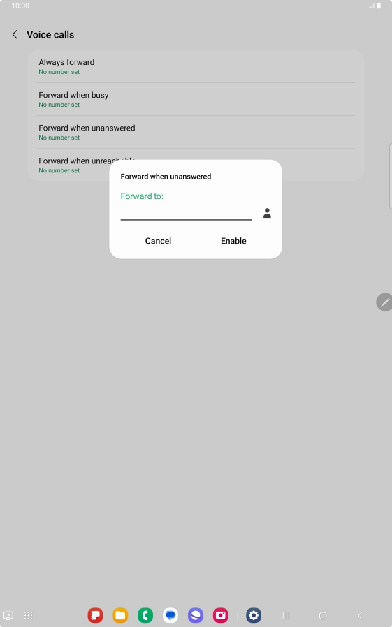 Key in +61414121121 and press Enable.