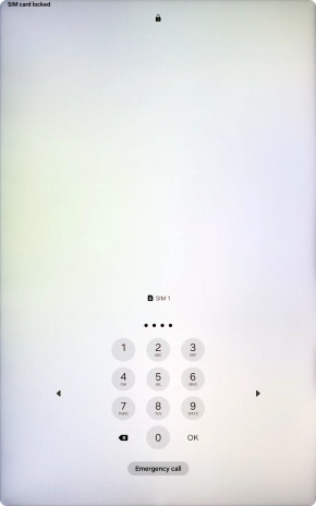 If your SIM is locked, key in your PIN and press OK.