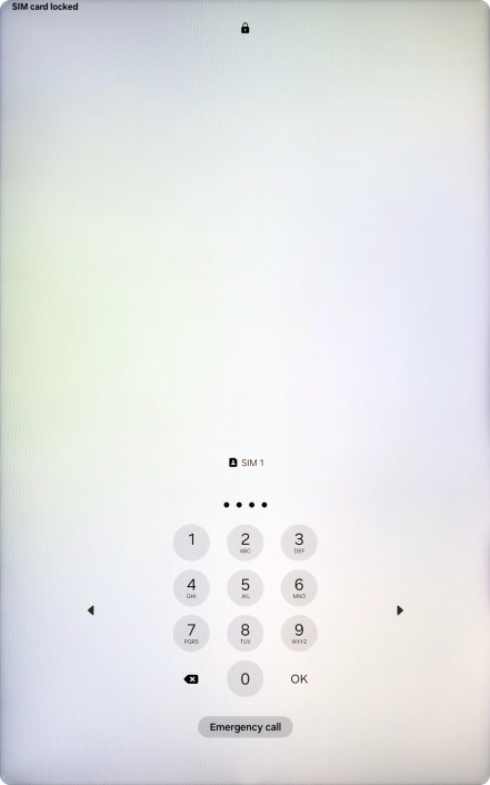 If your SIM is locked, key in your PIN and press OK.