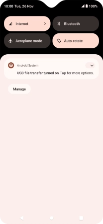 Press the drop down list.