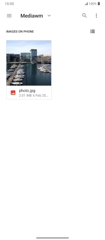 Press the required file.