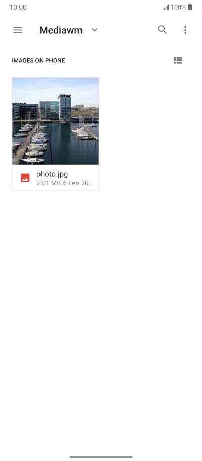 Press the required file.