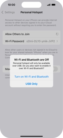 If Wi-Fi is turned off, press Turn on Wi-Fi and Bluetooth.