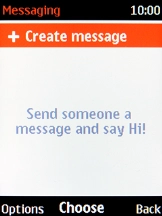 Press the Left selection key.