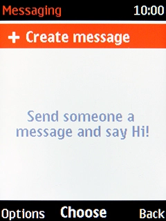 Press the Left selection key.