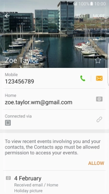 Press the Home key to return to the home screen.