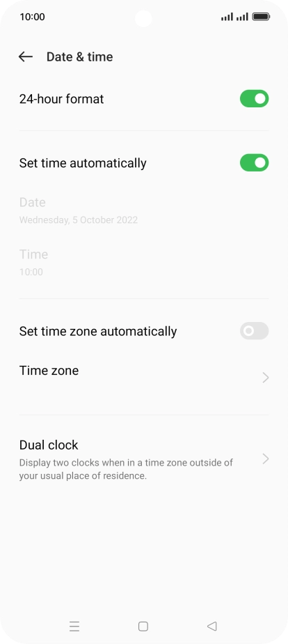 Press the Home key to return to the home screen.