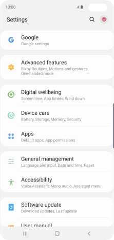 Press Software update.