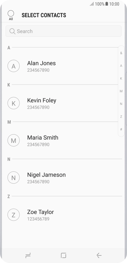 Press the field above 