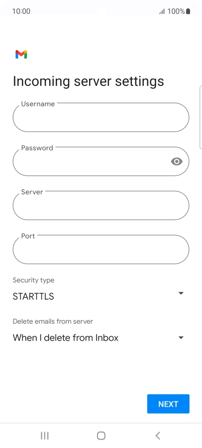 Press the field below 