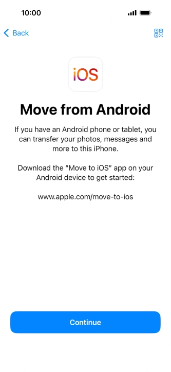To transfer content to your phone, you need to install the app 