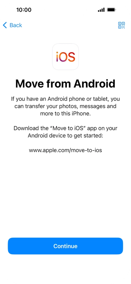 To transfer content to your phone, you need to install the app 