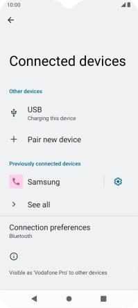 Press the Home key to return to the home screen.