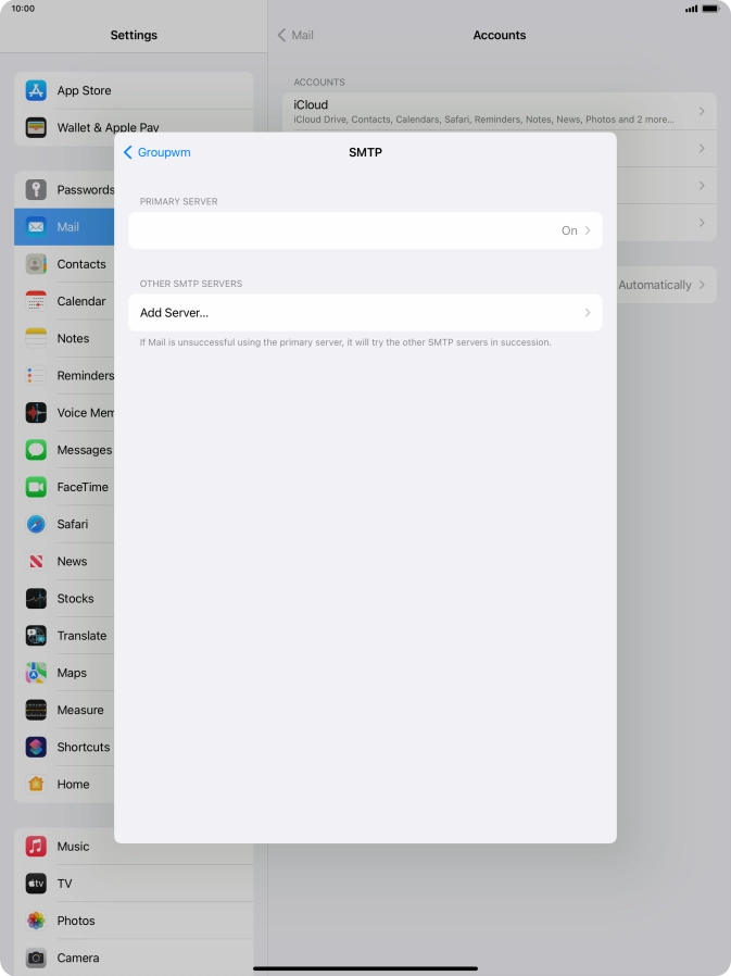 Press the field below 