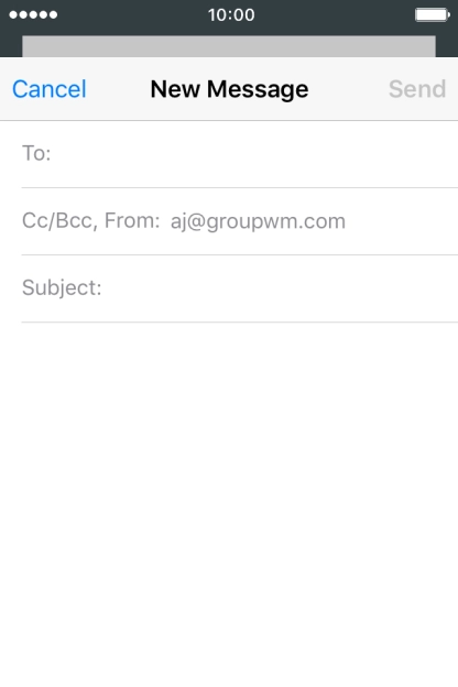 Press To and key in the first letters of the recipient's name.