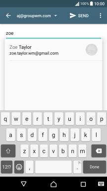 Press the required contact.
