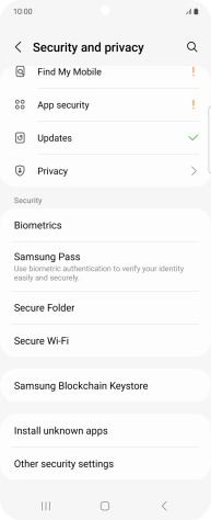 Press Other security settings.