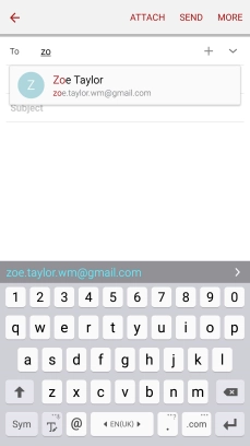 Press the required contact.
