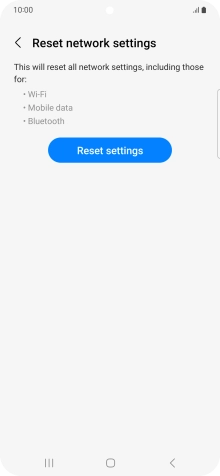 Press Reset settings.