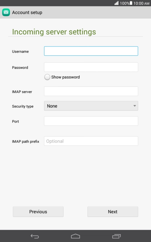 Press the field next to 