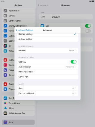 Press Authentication.