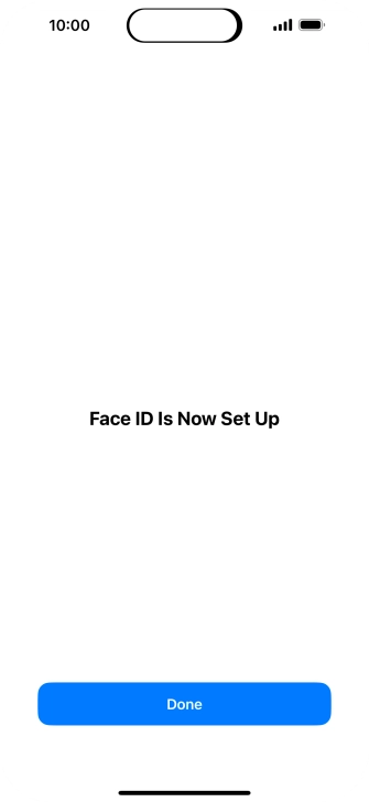 Press Done. If you haven't previously selected a phone lock code, key in a code of your own choice twice.