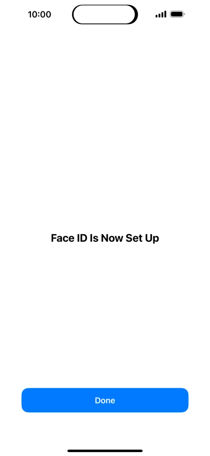 Press Done. If you haven't previously selected a phone lock code, key in a code of your own choice twice.