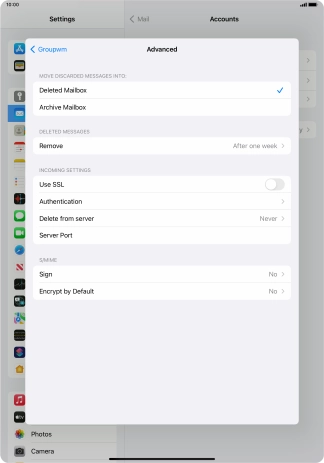 Press Authentication.